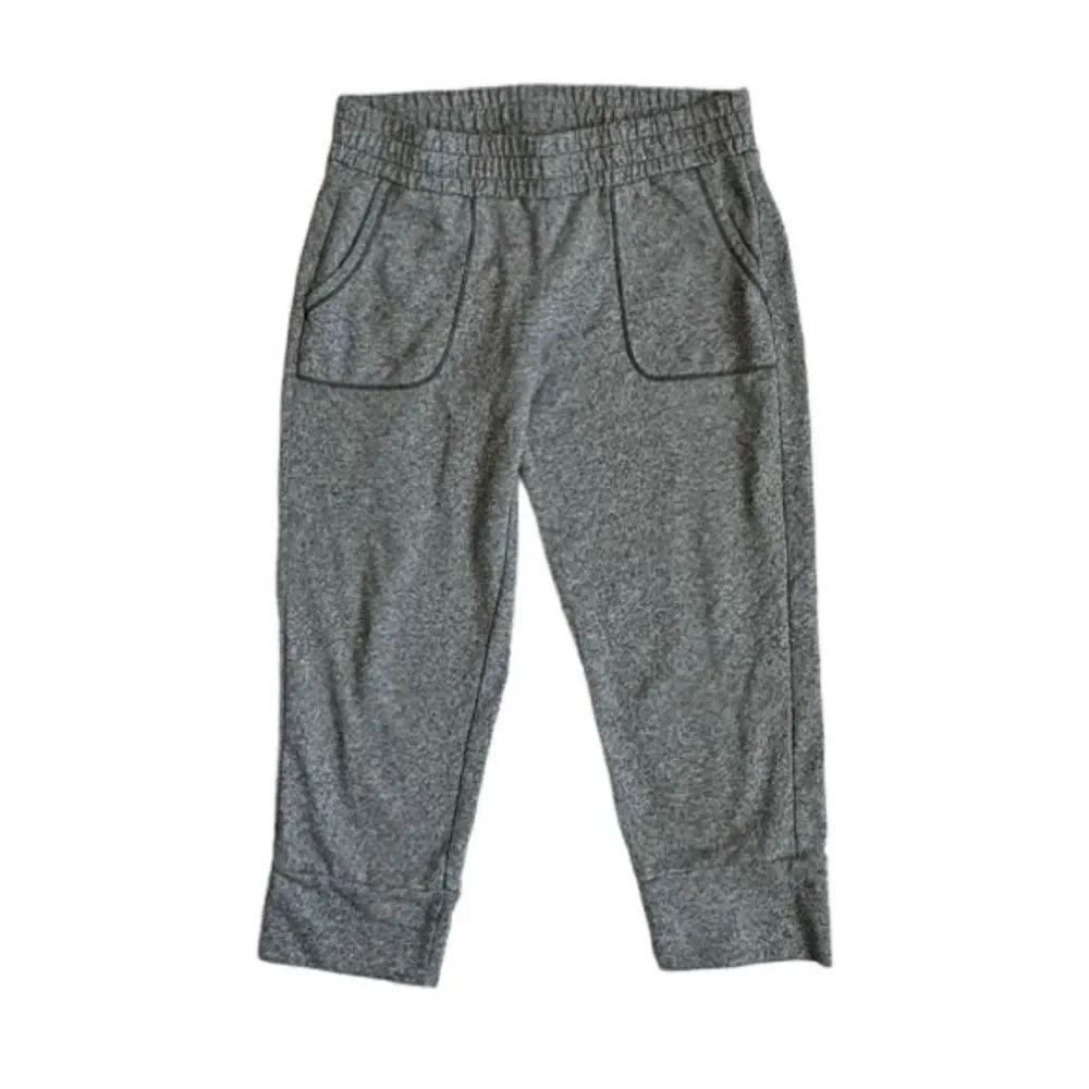 Aerie Heather Gray Cropped Joggers Pockets Pants SZ XS